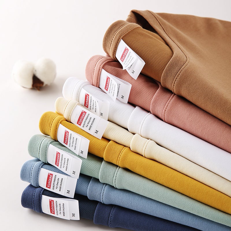 Live Broadcast Premium Long-Staple Cotton Composite Ice Ion-Wicking Breathable Round Neck Solid Color T-Shirt Short-Sleeved Men'S And Women'S Trendy Top - Image 2