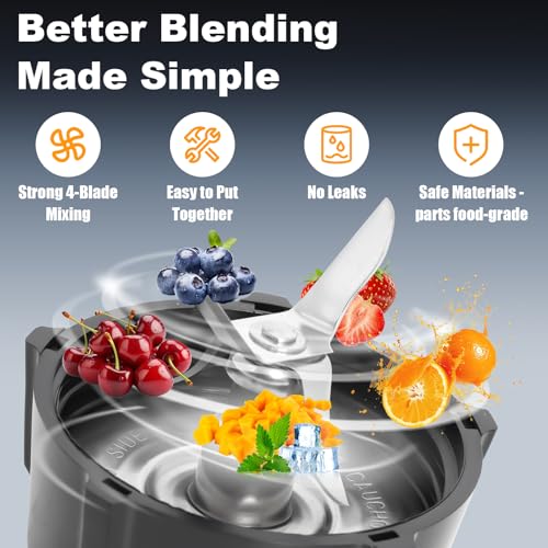 Swess Blender Blade for Oster Osterizer with Sealing Ring Gasket 4902 Jar Bottom Coupling Stud Pin Kit Compatible with Oster Blender Glass Jar Replacement Kit - Image 5