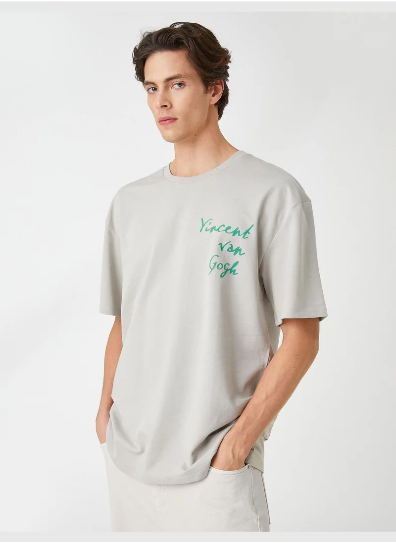 كوتون Vincent Van Gogh Oversized T-Shirt Licensed Printed