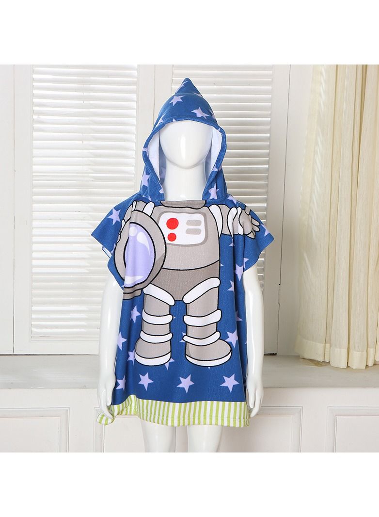 With Hood Coral Fleece Cloaks Bath Towel