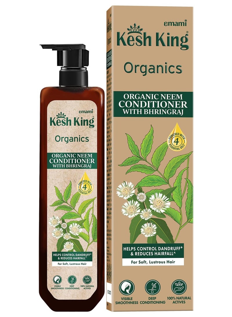 Kesh King Organics Anti Dandruff Conditioner with Organic Neem & Bhringraj, Reduces Hairfall & Revitalizes Scalp for Visibly Soft & Smooth Hair, 200ml - Image 1