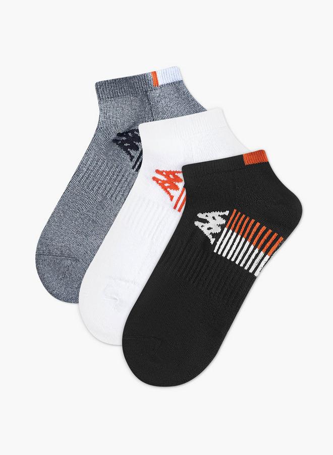 كابا طقم 3 أزواج - جوارب كابا مخططة بطول الكاحل بنصف تيري - Image 1