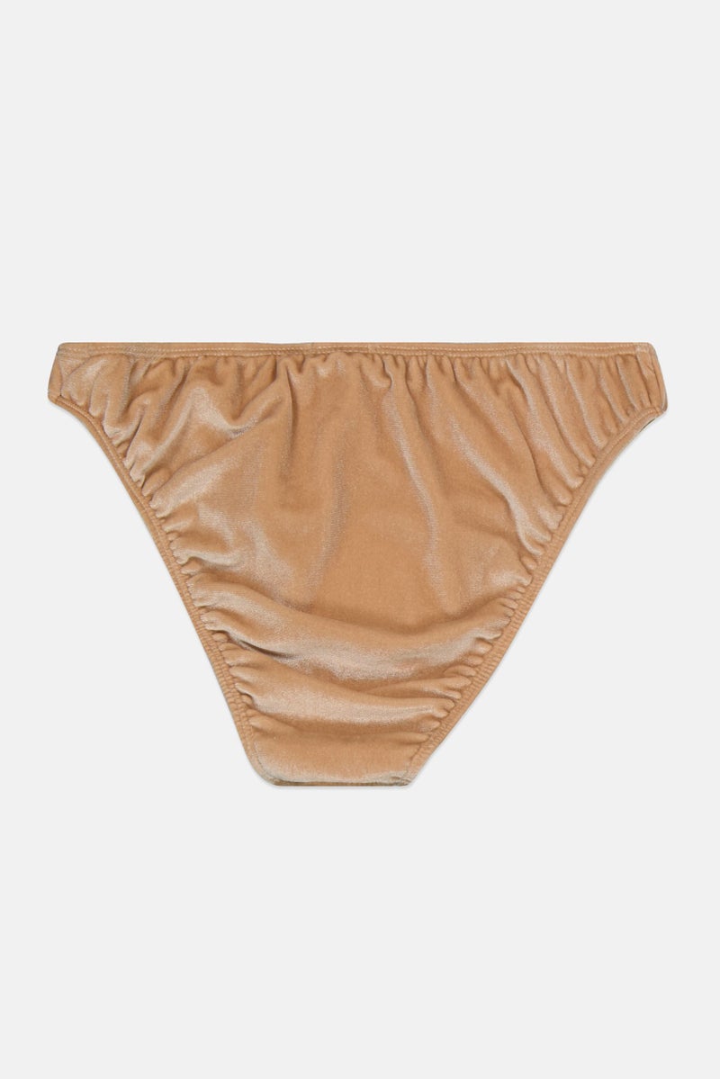 PUBLIC DESIRE Women Solid Bikini Bottom, Tan  - Image 2