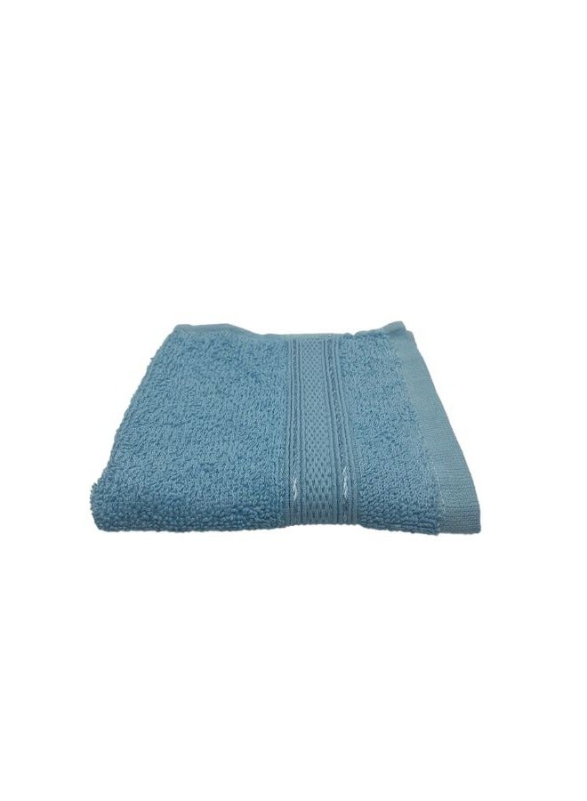 BYFT Daffodil (Light Blue) Premium Kids Towel (60x110 Cm-Set of 1) 100% Cotton, Highly Absorbent and Quick dry, Hotel and Spa Quality Bath linen with Stripe Diamond Dobby-500 Gsm  - Image 2