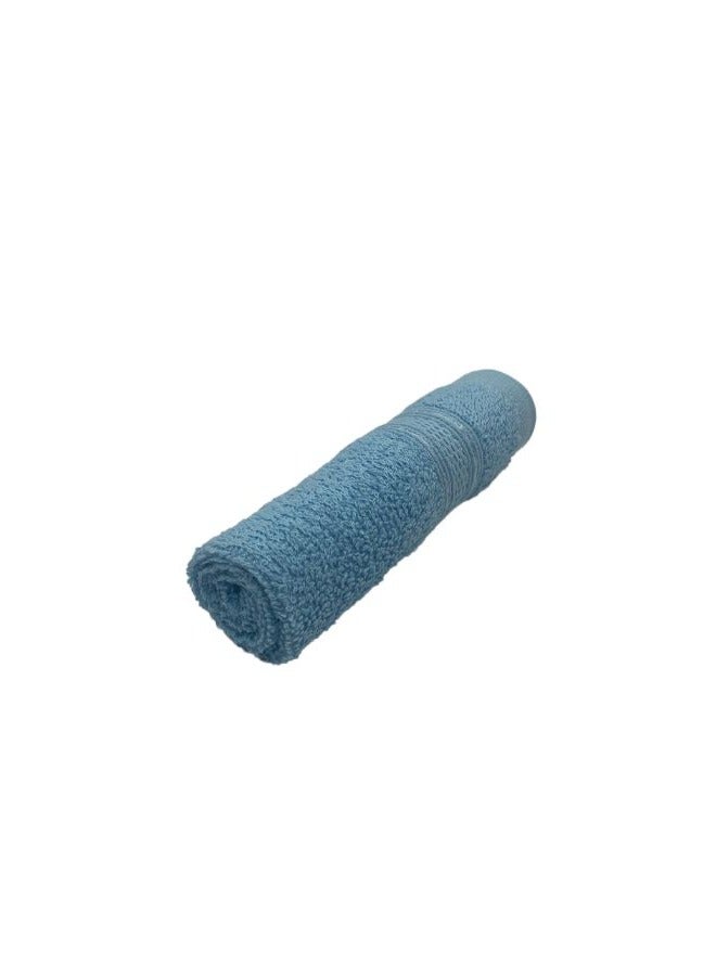 BYFT Daffodil (Light Blue) Premium Kids Towel (60x110 Cm-Set of 1) 100% Cotton, Highly Absorbent and Quick dry, Hotel and Spa Quality Bath linen with Stripe Diamond Dobby-500 Gsm  - Image 4