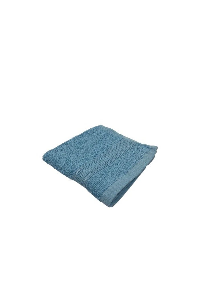 BYFT Daffodil (Light Blue) Premium Kids Towel (60x110 Cm-Set of 1) 100% Cotton, Highly Absorbent and Quick dry, Hotel and Spa Quality Bath linen with Stripe Diamond Dobby-500 Gsm  - Image 3
