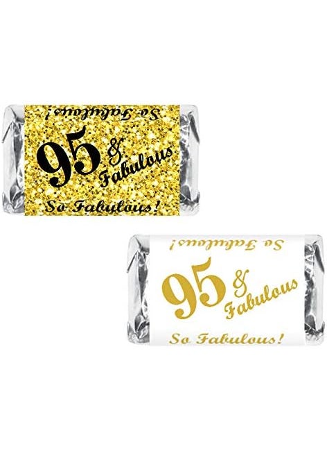 RokAPary 95  Fabulous Miniatures Candy Bar Wrapper Set of 60 Mini Candy Bar Stickers Labels Birthday Party Favor Dcor Candy Not Included Made in USA  - Image 1