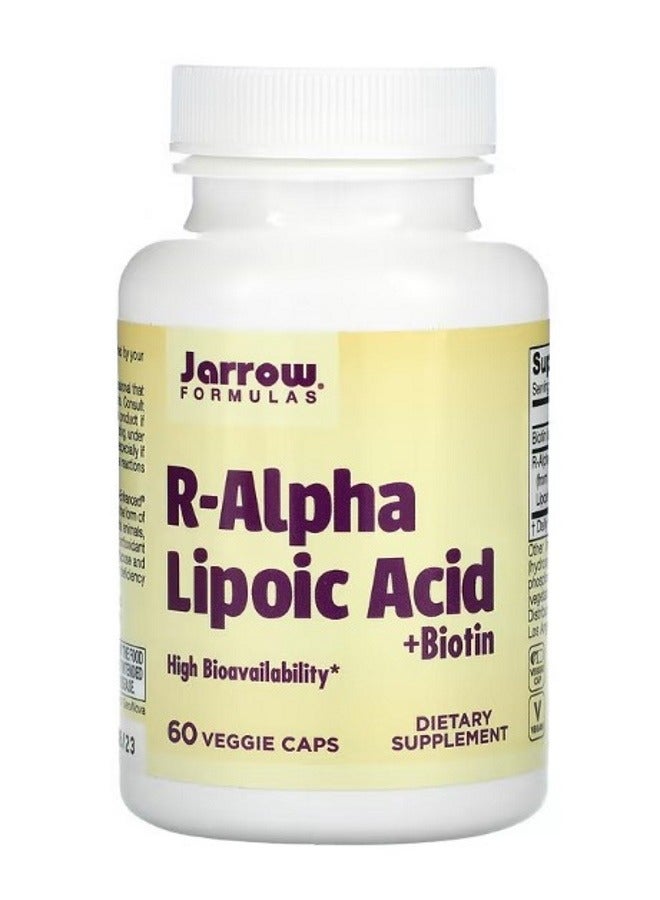jarrow formulas RAlpha Lipoic Acid  Biotin 60 Veggie Caps - Image 1