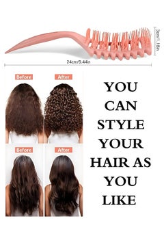 TRENZ Curly Hair Brush Definition Styling Brush Practical Tangle Relief Hair Brush Massage Comb Curly Brush For All Hair Types  - Image 4