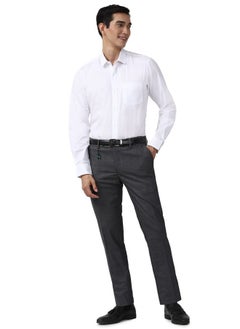 Peter England Peter England Men's Solid Regular Fit Shirt (PESFMNUB574547_White 44)  - Image 5