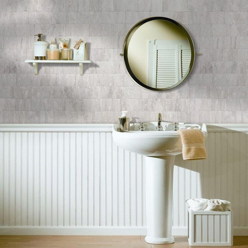 AULIGET 100 Piece Peel and Stick Backsplash Wall Tiles, 3" x 6" PVC Light Beige Stick on Tiles for Backsplash Kitchen, Bathroom, Laundry Room, Camper, Fireplace, WT0422100A - Image 4
