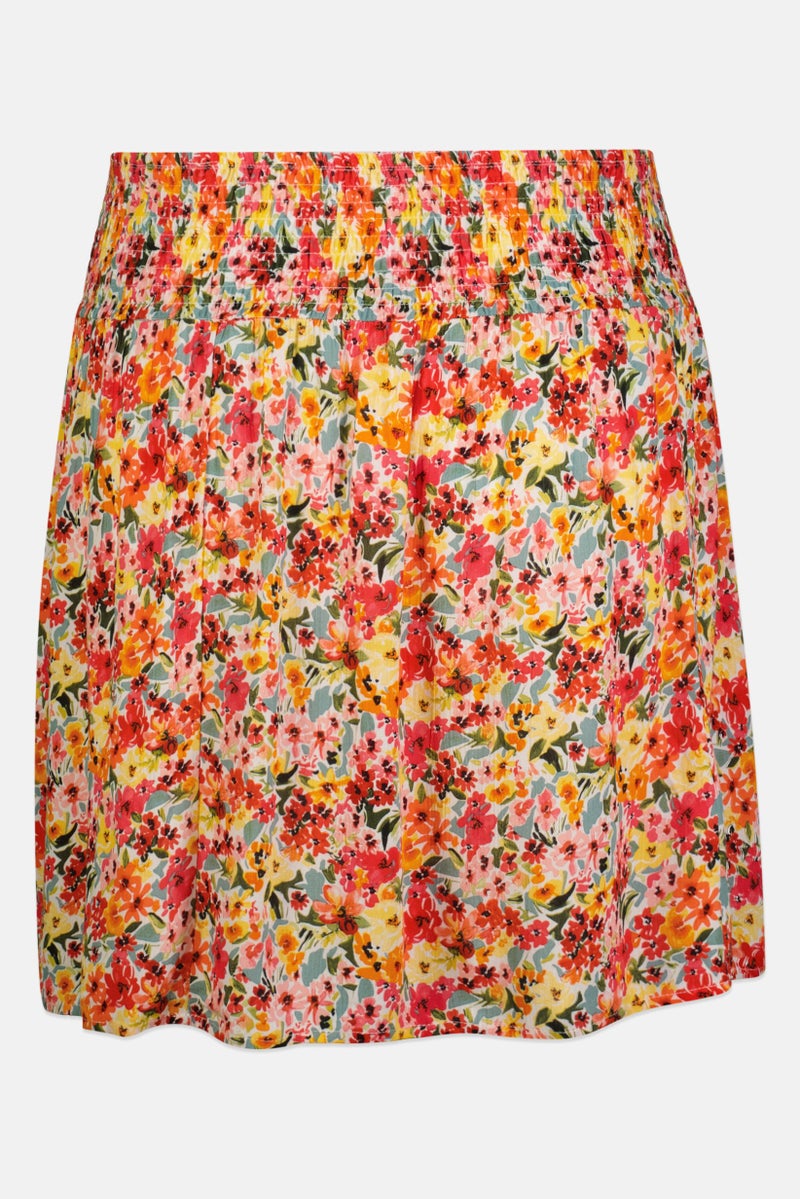 ONLY Women Floral Print Mini Skirts, Multicolor - Image 3
