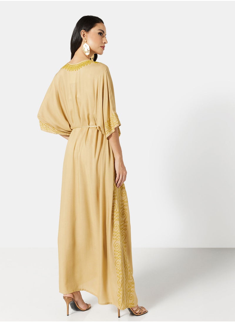 ARABIAN CLOSET EMBROIDERED KAFTAN  - Image 2