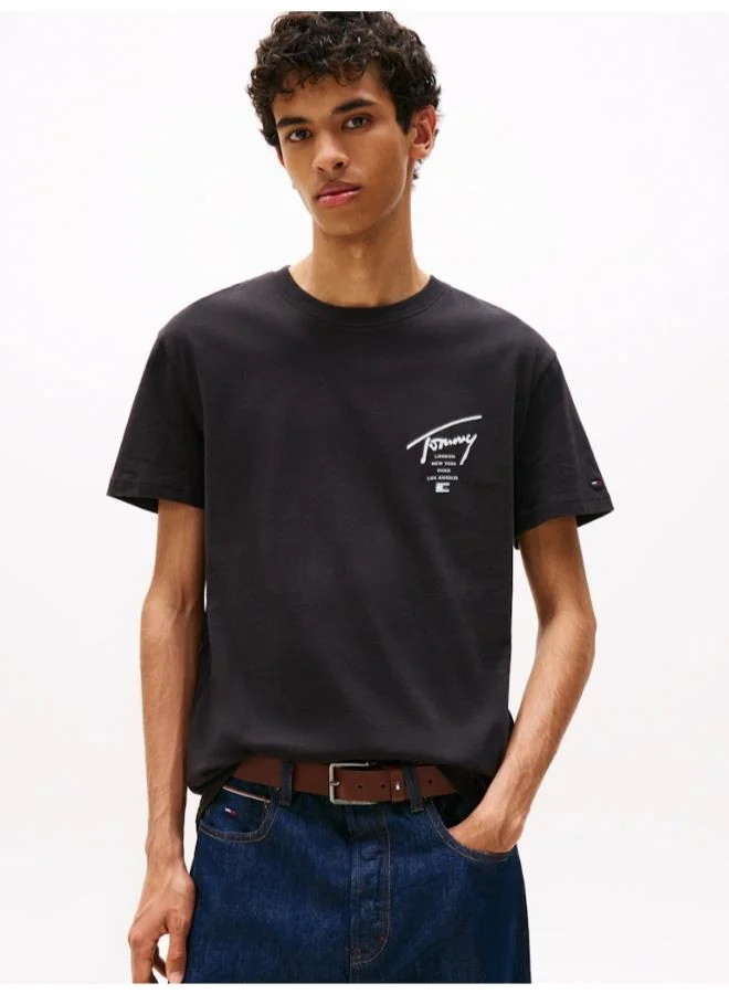 TOMMY JEANS Signature Back Logo Jersey T-Shirt