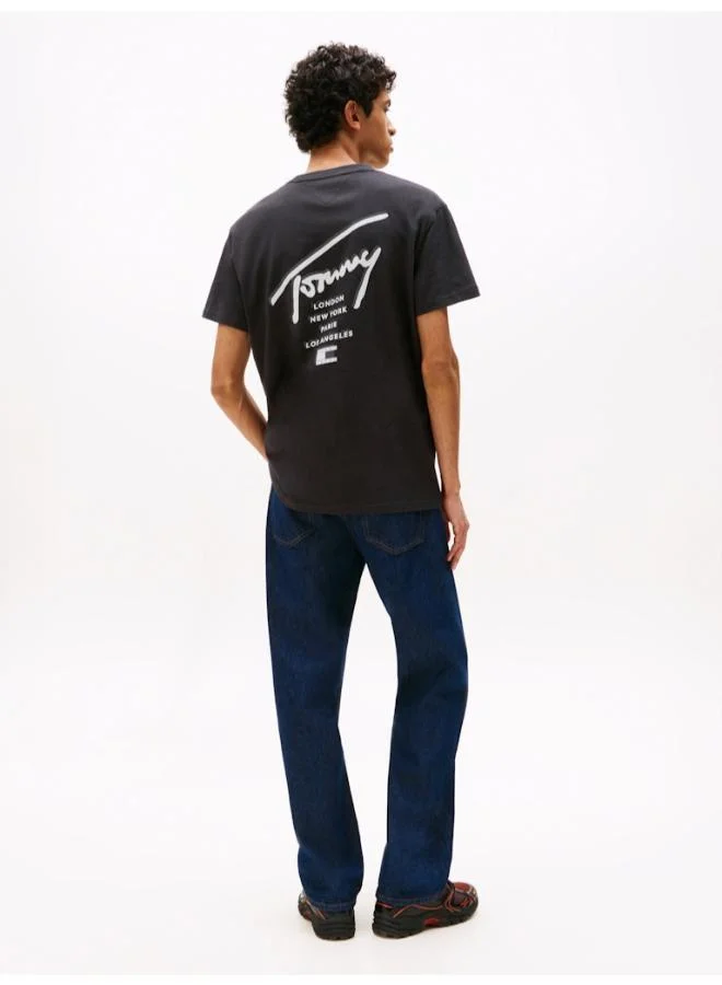 TOMMY JEANS Signature Back Logo Jersey T-Shirt