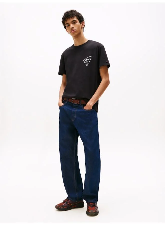 TOMMY JEANS  Signature Back Logo Jersey T-Shirt for Men | Best Price UAE