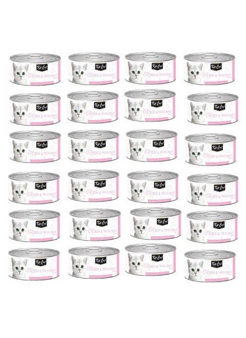 24PC Kit Cat Chicken & Whitebait 80g