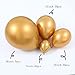 EASUTE 100pcs Metallic Gold Latex Balloons Various Sizes Chrome Balloon 1812105 inch Helium Balloon Perfect for Birthday Valentines Baby Shower Bridal Shower Wedding Anniversary Balloons Gold - Image 2
