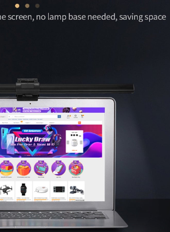 Computer Monitor Screen USB Hanging Lamp 40centimeter Black/Clear - Image 4