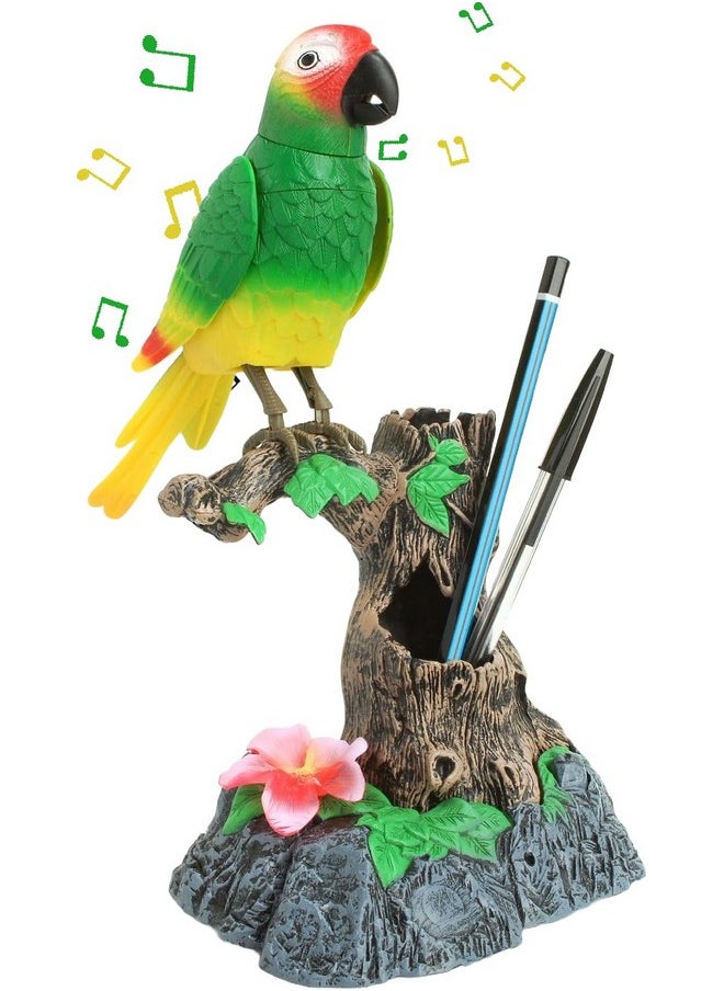 PowerTRC PowerTRC Talking Parrot Toy, Talking Bird Toy Electronic Animal Pets Home Office Decoration Sound Activated Kids Birthday Gift  - Image 1
