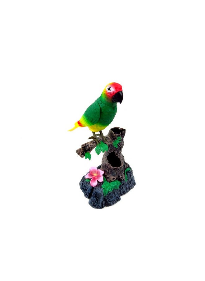 PowerTRC PowerTRC Talking Parrot Toy, Talking Bird Toy Electronic Animal Pets Home Office Decoration Sound Activated Kids Birthday Gift  - Image 3