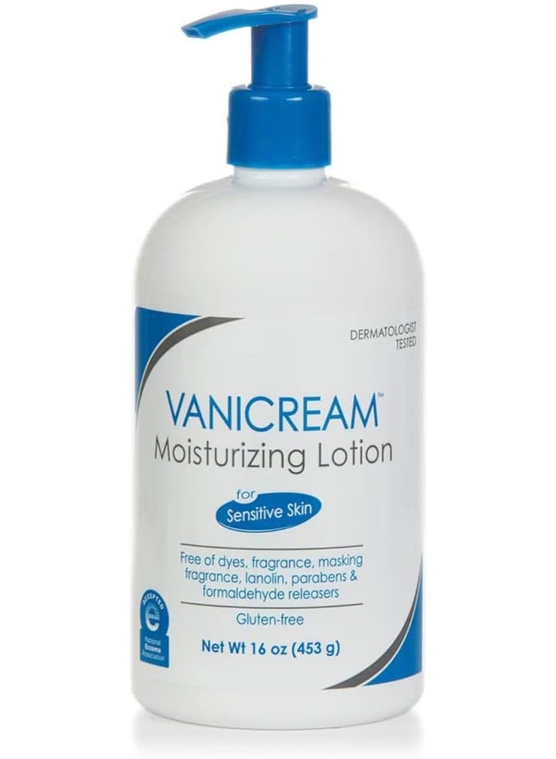 Vanicream, Moisturizing Lotion, For Sensitive Skin, Fragrance Free, 16 oz (453 g) - Image 1