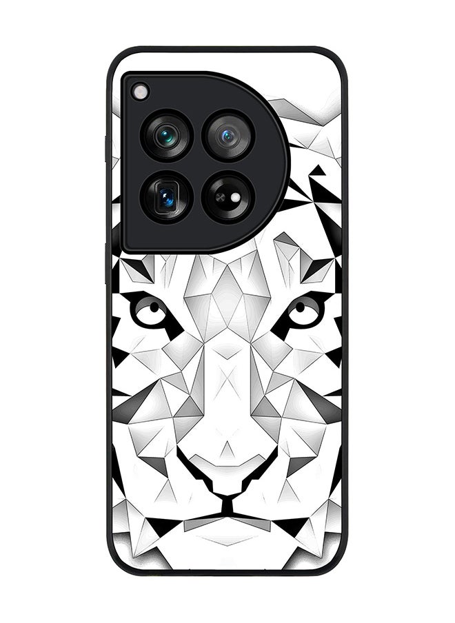 Stylizedd Rugged Black edge case for OnePlus 12R / OnePlus Ace 3 5G, Slim fit Soft Case Flexible Rubber Edges Anti Drop TPU Gel Thin Cover -  Poly Tiger  - Image 1