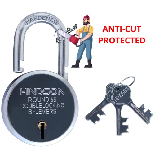 HINDSON Lock and Key Set – Door Lock for Home, Shop Same Key for Multiple Locks, 4 Same Key Lock Set, Common Key Lock Set of 4, Silver Finish - Image 5