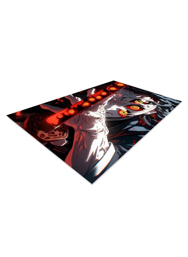 NIJUKA Anime Printed Metal sheet Poster For Home And Room Decoration | For Boys And Girls (demon kokushibo - Image 2