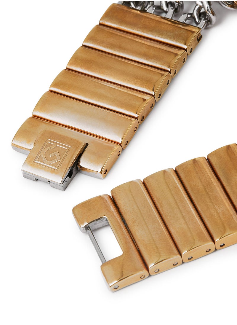 Geneval of Switzerland Metal Analog Wrist Watch GBS904CPR - 33mm - Silver And Rose Gold  - Image 4