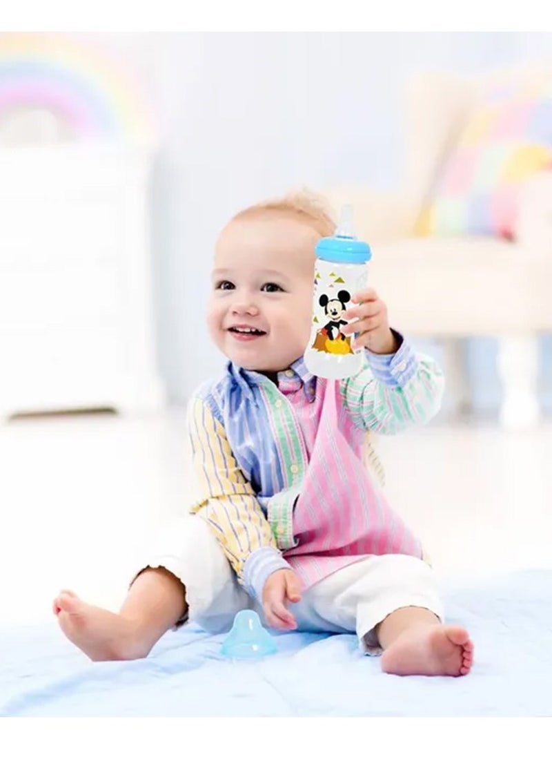 Disney - Mickey Mouse Baby Feeding Regular Neck Bottle - 250 ml - Image 1