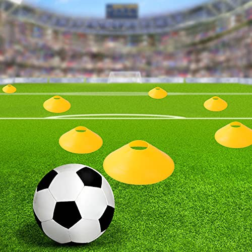 Voodans 10/20/50 Pcs Agility Soccer Cones Portable Football Training Disc Cones Sports Cones for Drills, Field, Workout (20 pcs) - Image 5
