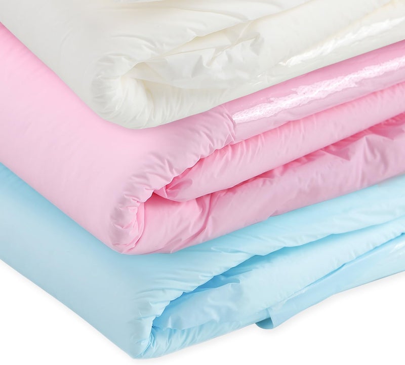 CutiePlusU Adult Diapers Heavy Absorption Dry Surface Disposable Adult Diaper All NightBluePinkWhite 3 Pieces - Image 3