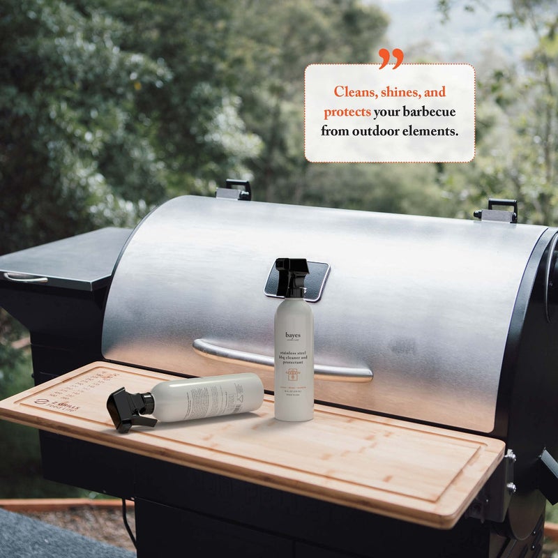 Bayes High-Performance Stainless Steel BBQ Exterior Cleaner and Protectant - Cleans, Shines and Protects Stainless Steel Barbecue Surfaces, Shields from Outdoor Elements - 16 oz, 6 Pack - Image 3