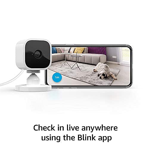 Blink Mini - Compact indoor plug-in smart security camera, 1080p HD video, night vision, motion detection, two-way audio, easy set up, Works with Alexa – 1 camera (White) - Image 3