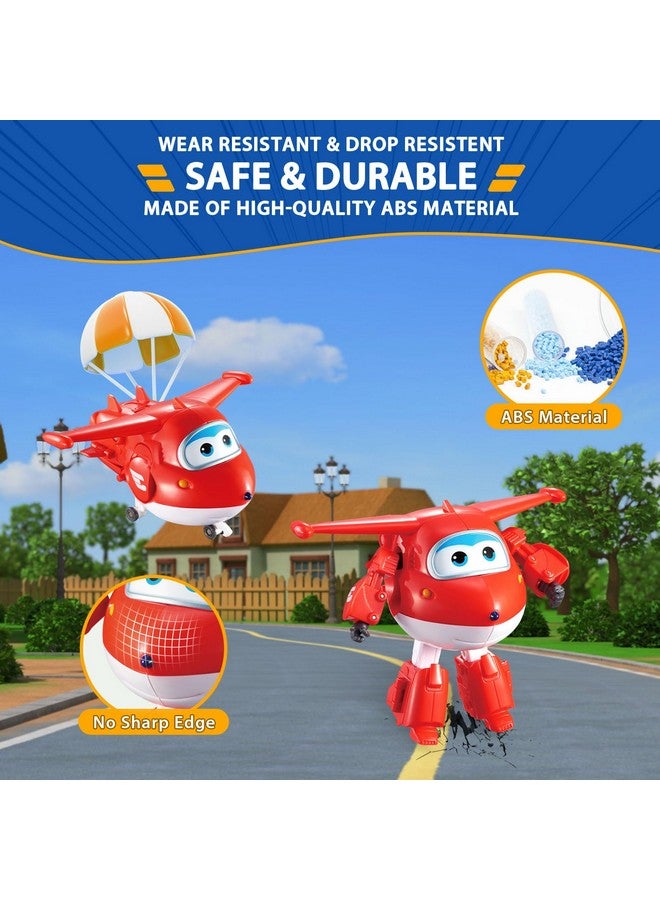 Super Wings Transformable Toys 4-Pack 5" Action Figure Tobot, 2 in 1 Rescue Bots Transforming Airplane Robot, Educational Toys for Boys and Girls Age 3+, Gifts for Preschool Kids - Image 5