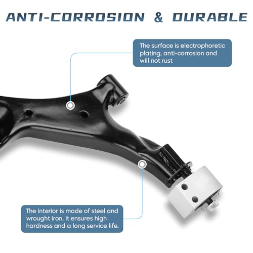 Autsurles Front Lower Control Arm with ball joint Assembly Passenger & Driver Side Suspension Kit for Chevrolet Equinox for GMC Terrain 2010 2011 2012 2013 2014 2015 2016 2017 - Image 4