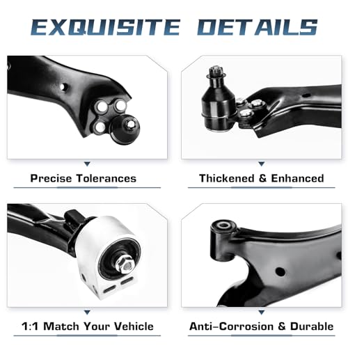 Autsurles Front Lower Control Arm with ball joint Assembly Passenger & Driver Side Suspension Kit for Chevrolet Equinox for GMC Terrain 2010 2011 2012 2013 2014 2015 2016 2017 - Image 5