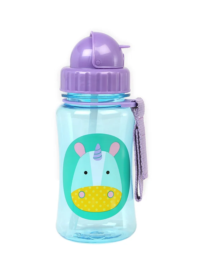 سكيب هوب Zoo Straw Bottle Pp Unicorn, 18 Months To 36 Months