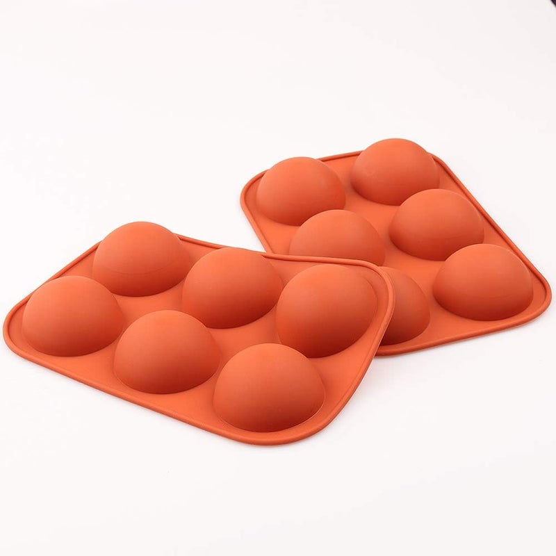 homEdge Semi Sphere Silicone Mold 4 Packs Baking Mold for Making Hot Chocolate Bomb Cake Jelly Dome Mousse  Diameter2 - Image 3