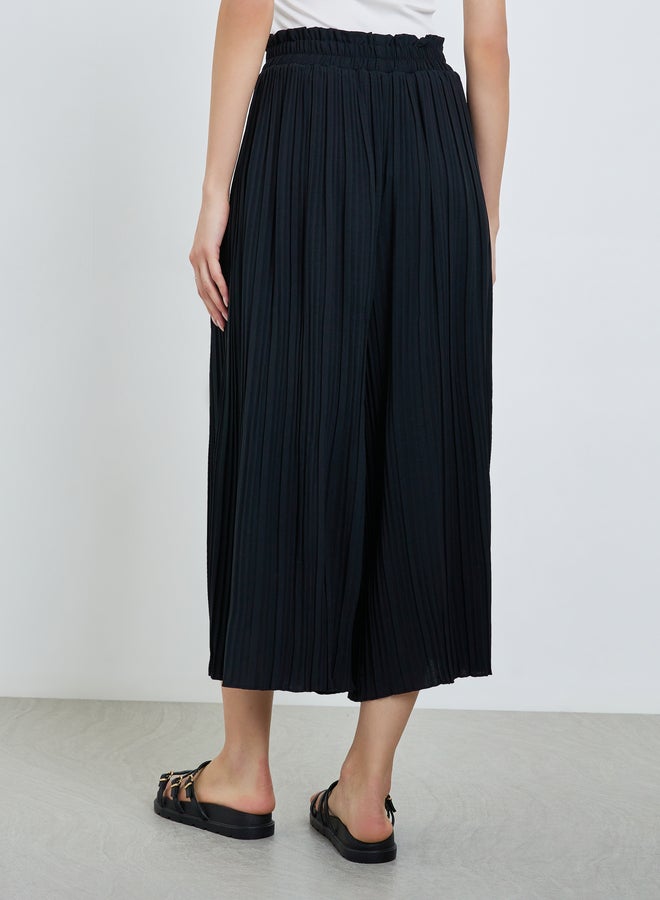 Take Two Black Pleated Wide Leg Pants - Image 4