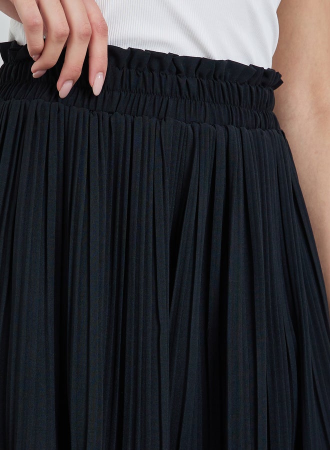 Take Two Black Pleated Wide Leg Pants - Image 3