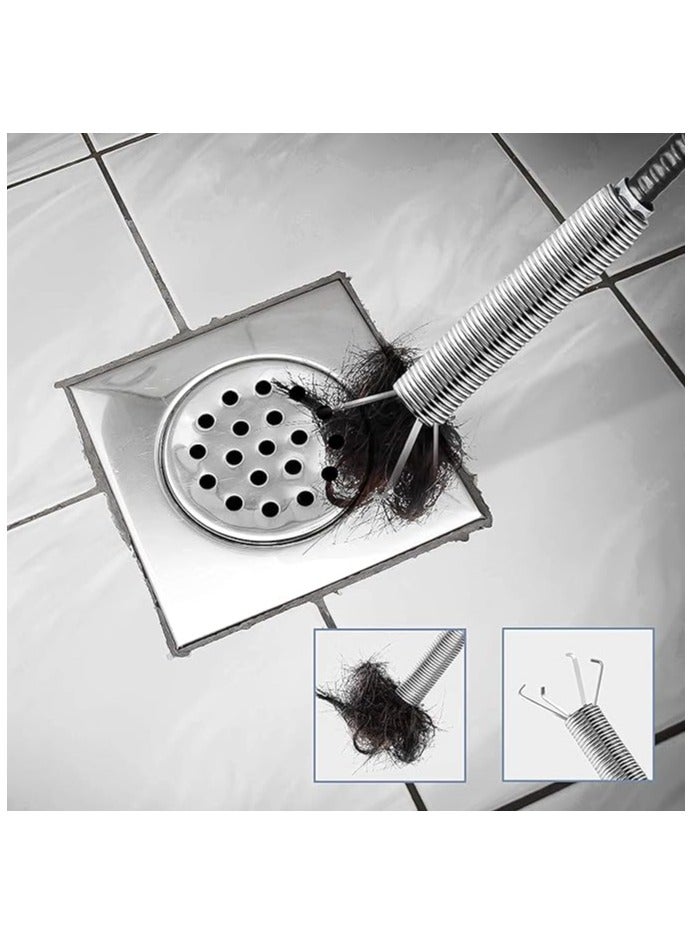 AnrSee Sink Snake Flexible Grabber Pickup Tool Retractable 4 Claw Retriever Stick Drain Clog Remover Tool For Kitchen Sink Bathroom Tub Toilet Clogged Drains Dredge Pipe Sewers - Image 4