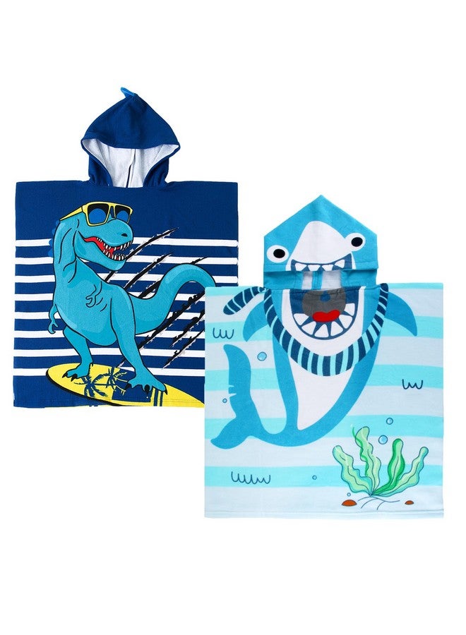 NovForth Kids Beach Towel for Boys Girls, Hooded Bath Towel Wrap, Toddler Pool Towel with Hood - Image 1
