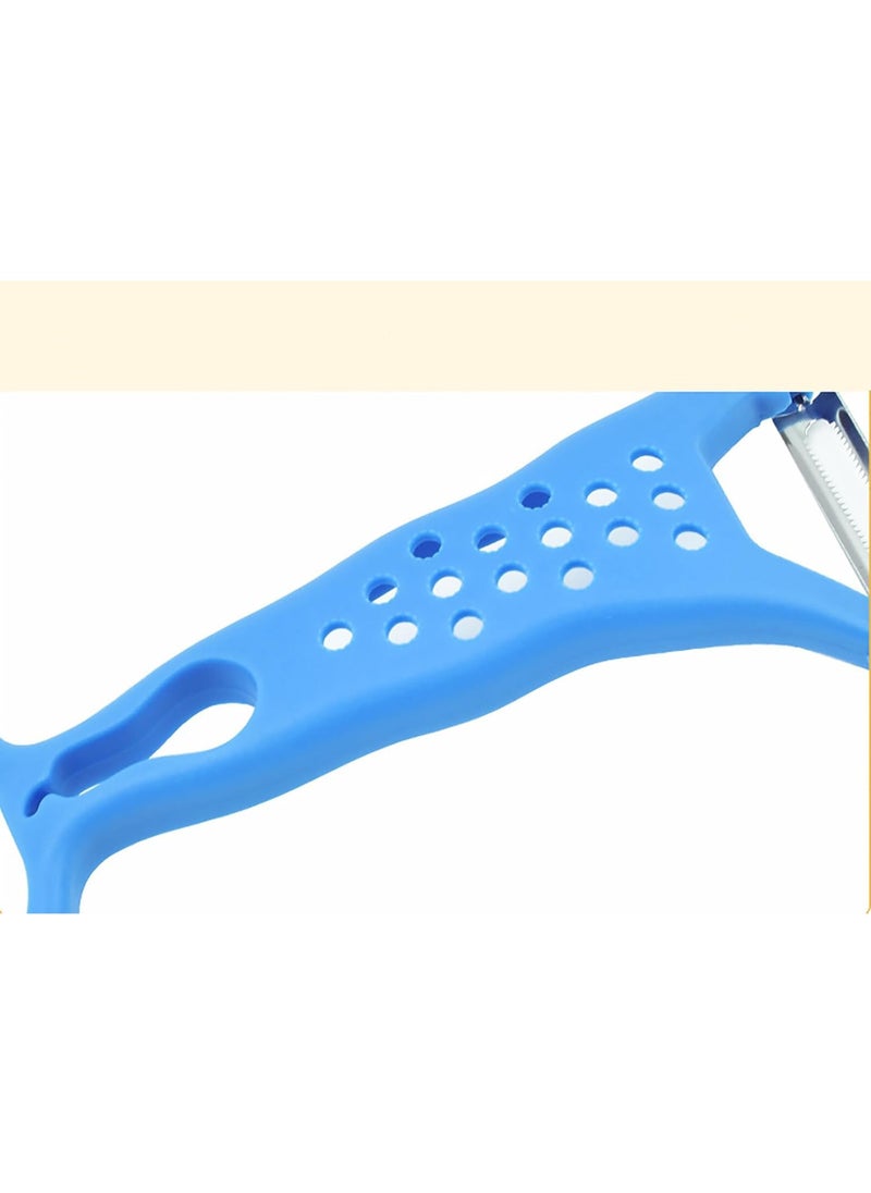 Beauenty Double Sided Vegetable Grater, Double Function Stainless Steel Peeler, 2 in 1 for Peeling and Grating, Fruit and Vegetable Peeler with Ergonomic Handle (2 PCS)  - Image 5