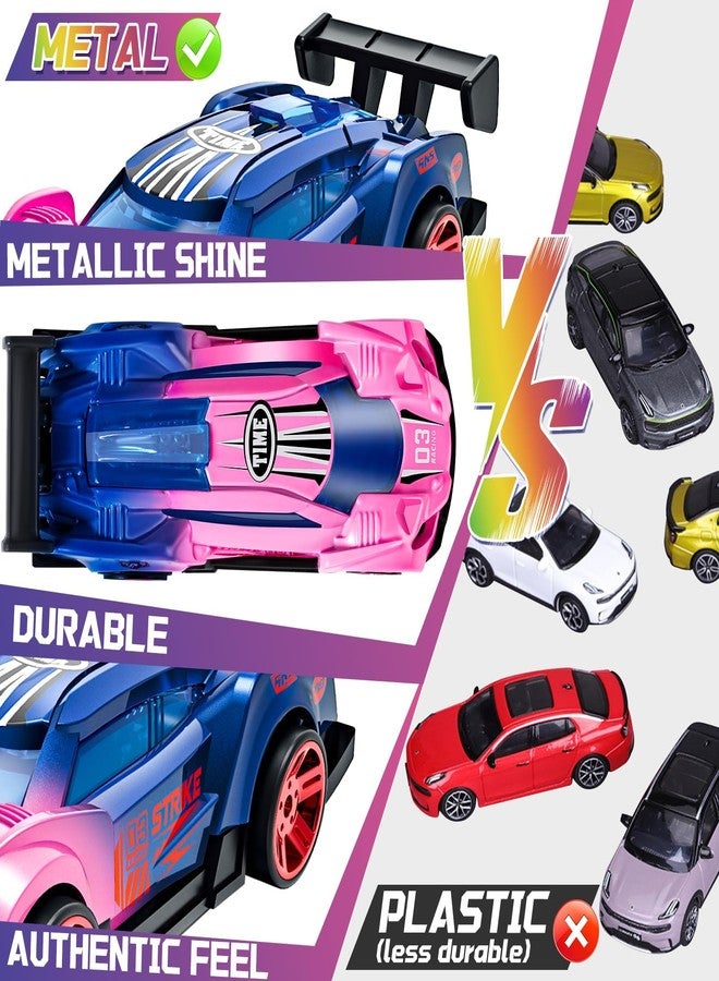 MACALOCA Color Changing Cars Toys Bath Toys for Ages 1-3 4-8 Valentines Day Gifts for Kids Grandkids Boys Birthday Gifts Race Cars Themed Party Favors Valentines Basket Stuffers Sensory Die-Cast Toys - Image 4