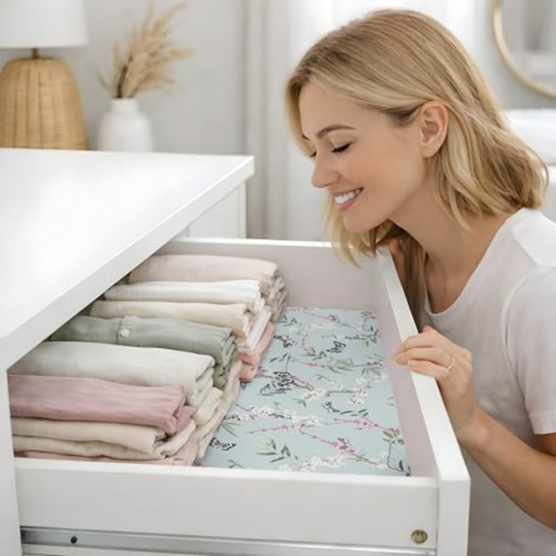 Scented Drawer Liners for Dresser Fragrant Paper Liner for Drawers Cabinet Shelf Linen Closet and Kitchen Scent Liners Non Adhesive - Image 3