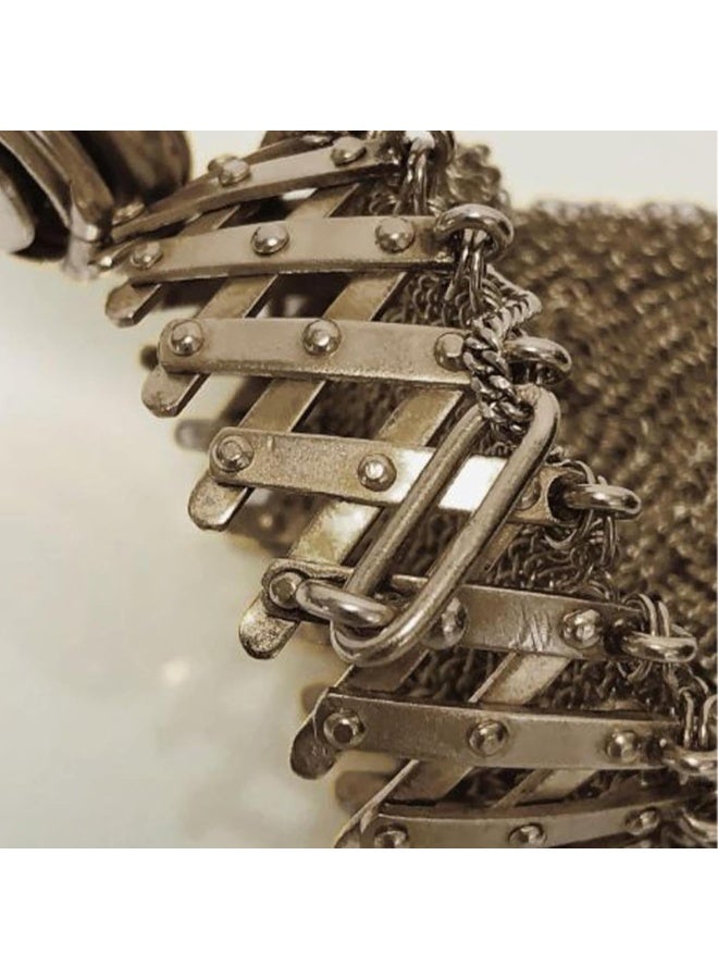 general محفظة نقود إنجليزية يدوية من عشرينيات القرن العشرين - حقيبة نقود شبكية معدنية | محفظة نقود عتيقة من العصور الوسطى | محفظة نقود شبكية بغطاء لولبي | محفظة نقود بشبكة هيكل عتيق - Image 4