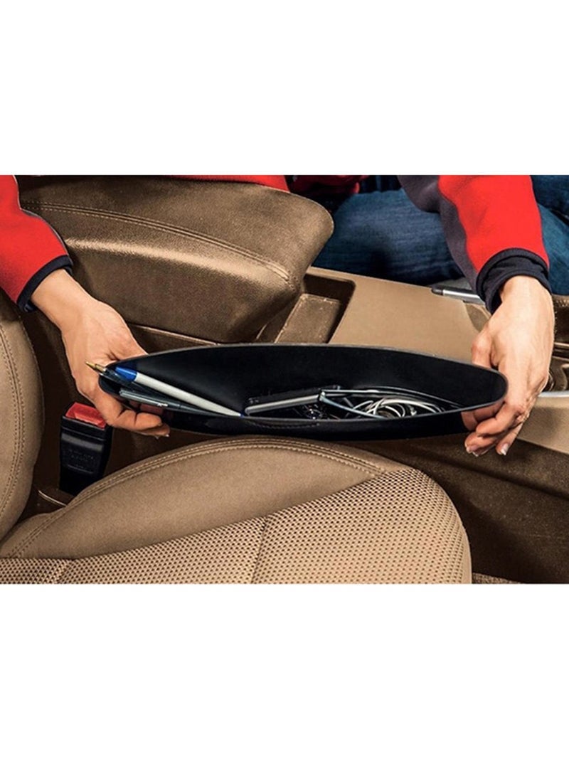2Pcs Car Organizer Seat Seam Storage Box Bag - Image 3