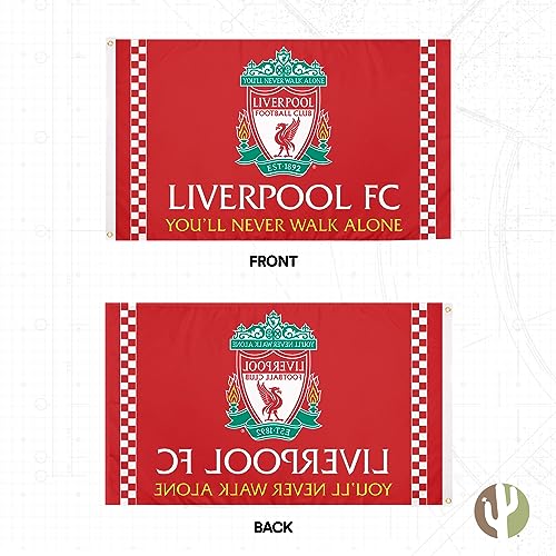 Desert Cactus Liverpool FC Flag The Reds Football Club Soccer 100 Polyester Indoor Outdoor 3x5 Feet Flags Flag G - Image 3